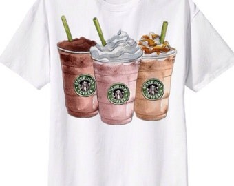 Popular items for starbucks shirts on Etsy
