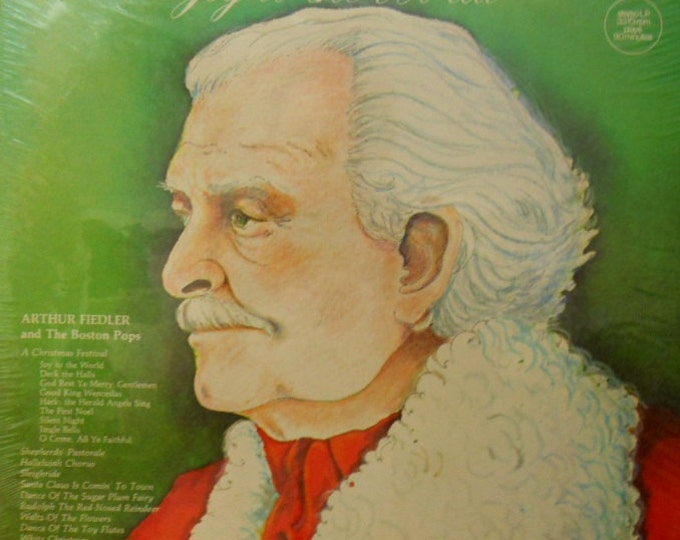 Boston Pops Vintage Vinyl LP, Arthur Fiedler Joy to the World, 1976 Record, Sealed