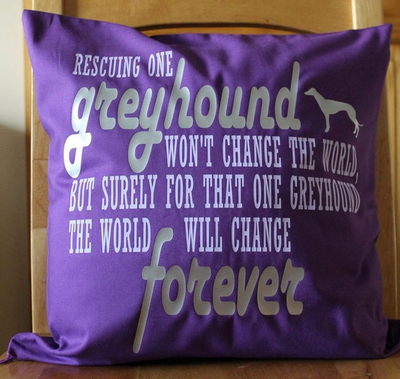 greyhound cushion