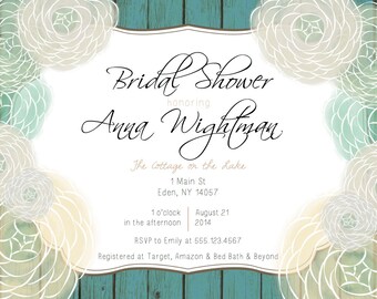 Dessert Themed Bridal Shower Invitations 5