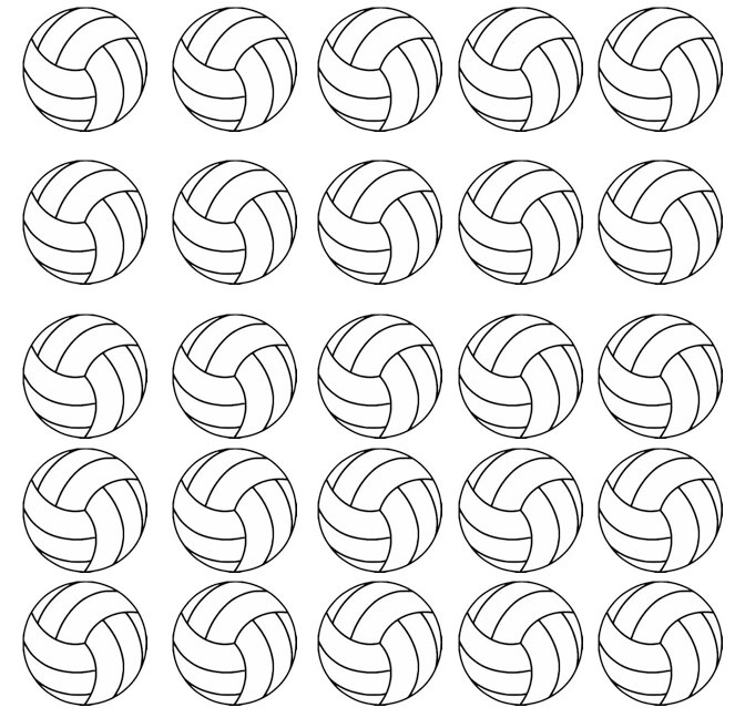 Volleyball Gift 24 temporary tattoos for your volleyball