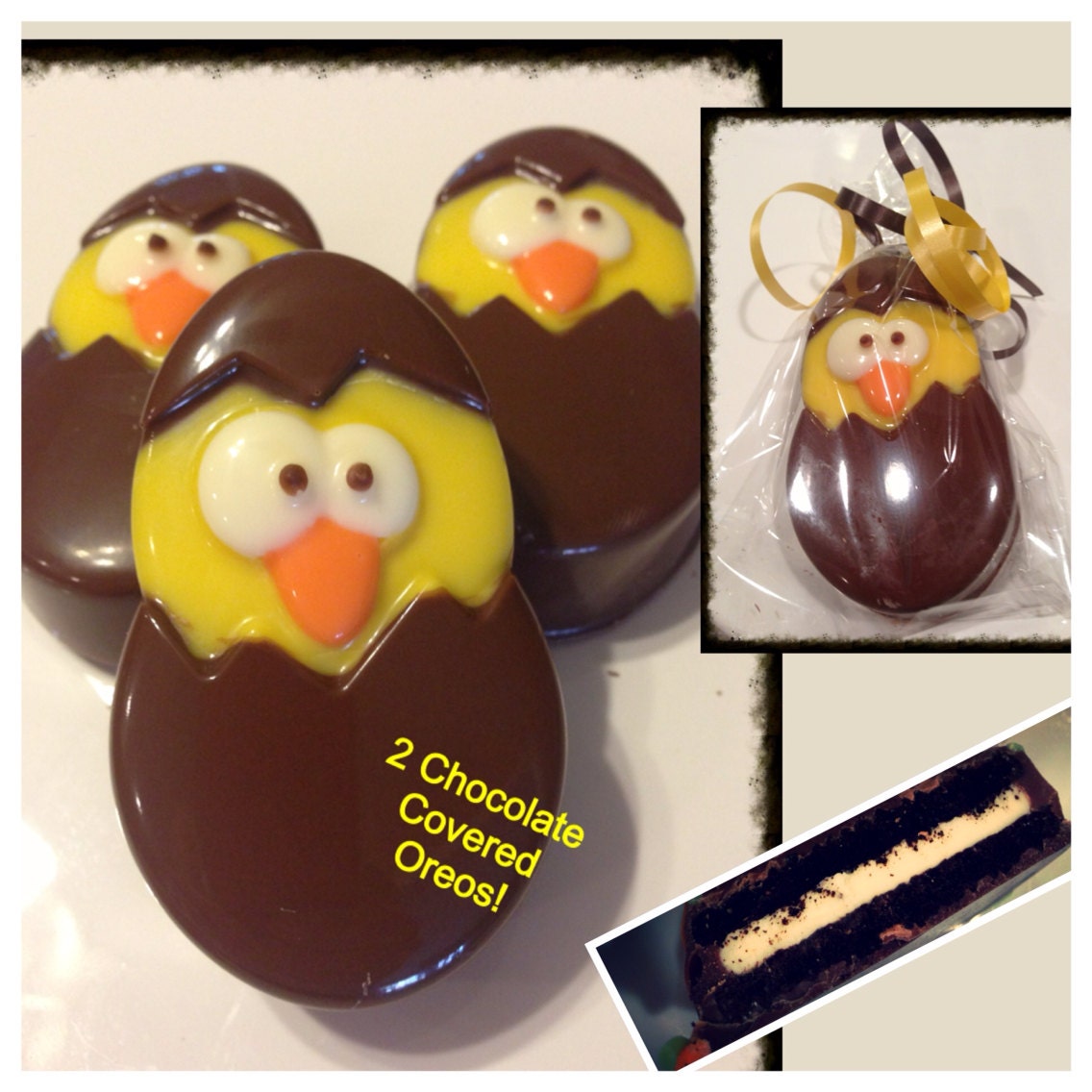 Easter Chick chocolate covered oreos Easter by Sparklesbaby