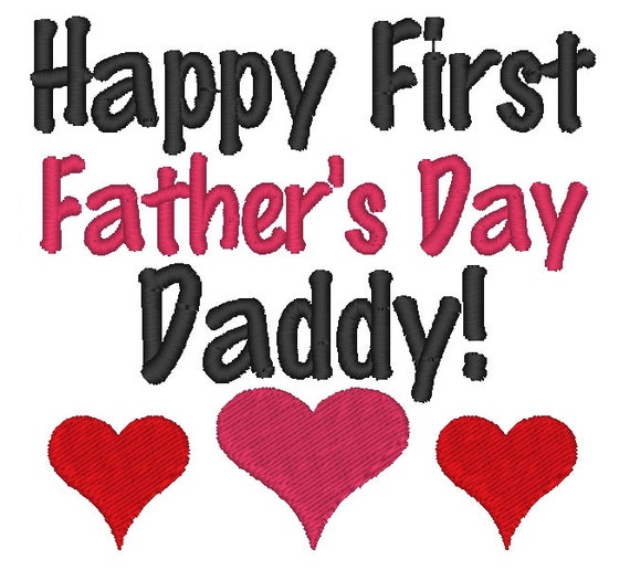 Download Instant Download: Happy First Father's Day by ChickpeaEmbroidery