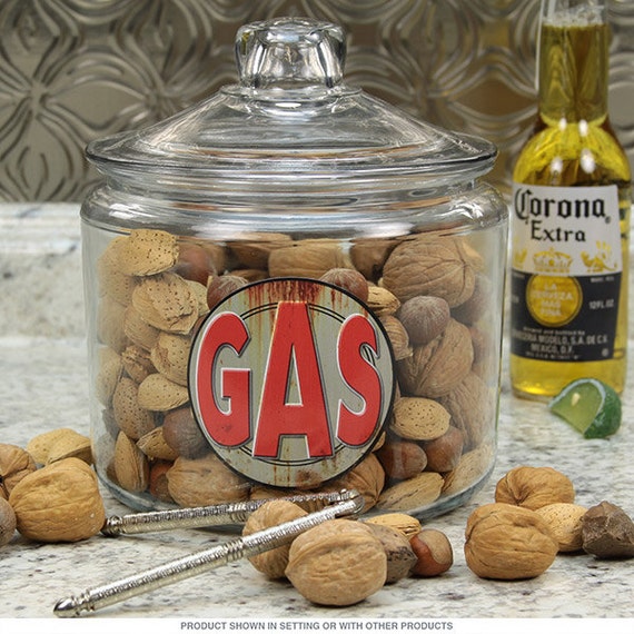 Download Gas Station Kitchen Canister Glass Lid 96 oz 41431