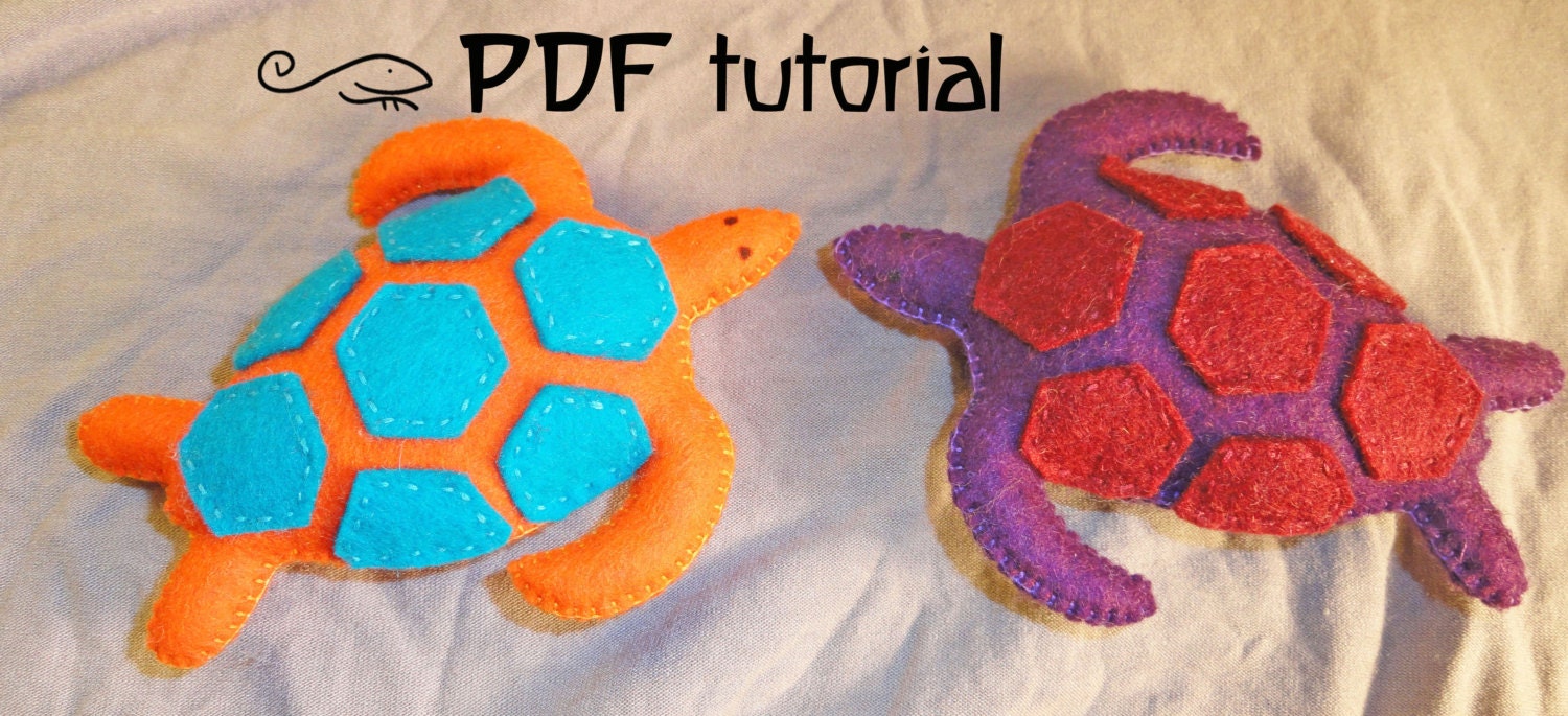 Sea turtle turtle felt sea turtle sea turtle pattern DIY