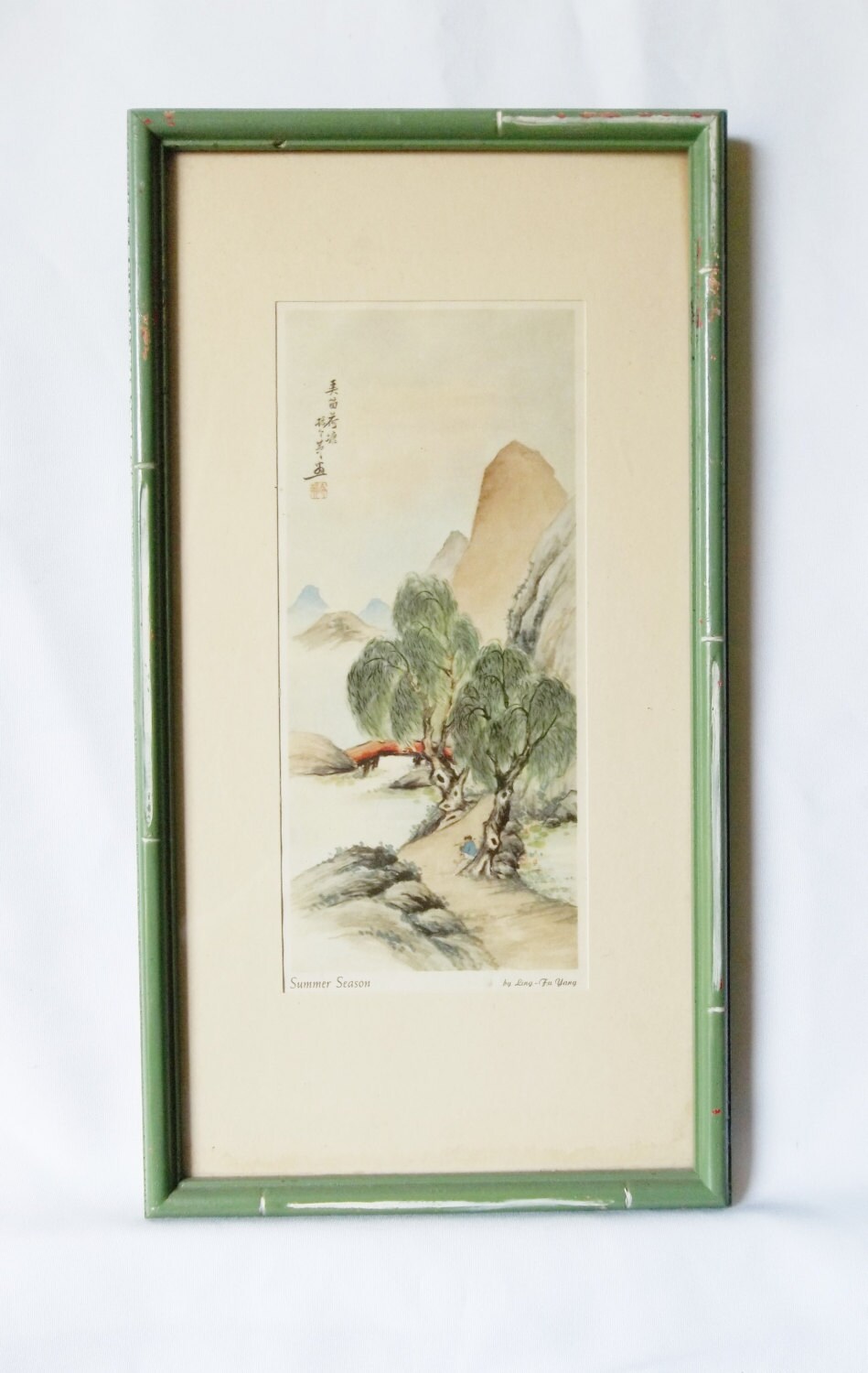 Four Seasons by Ling Fu Yang Set of 4 Framed Asian Inspired