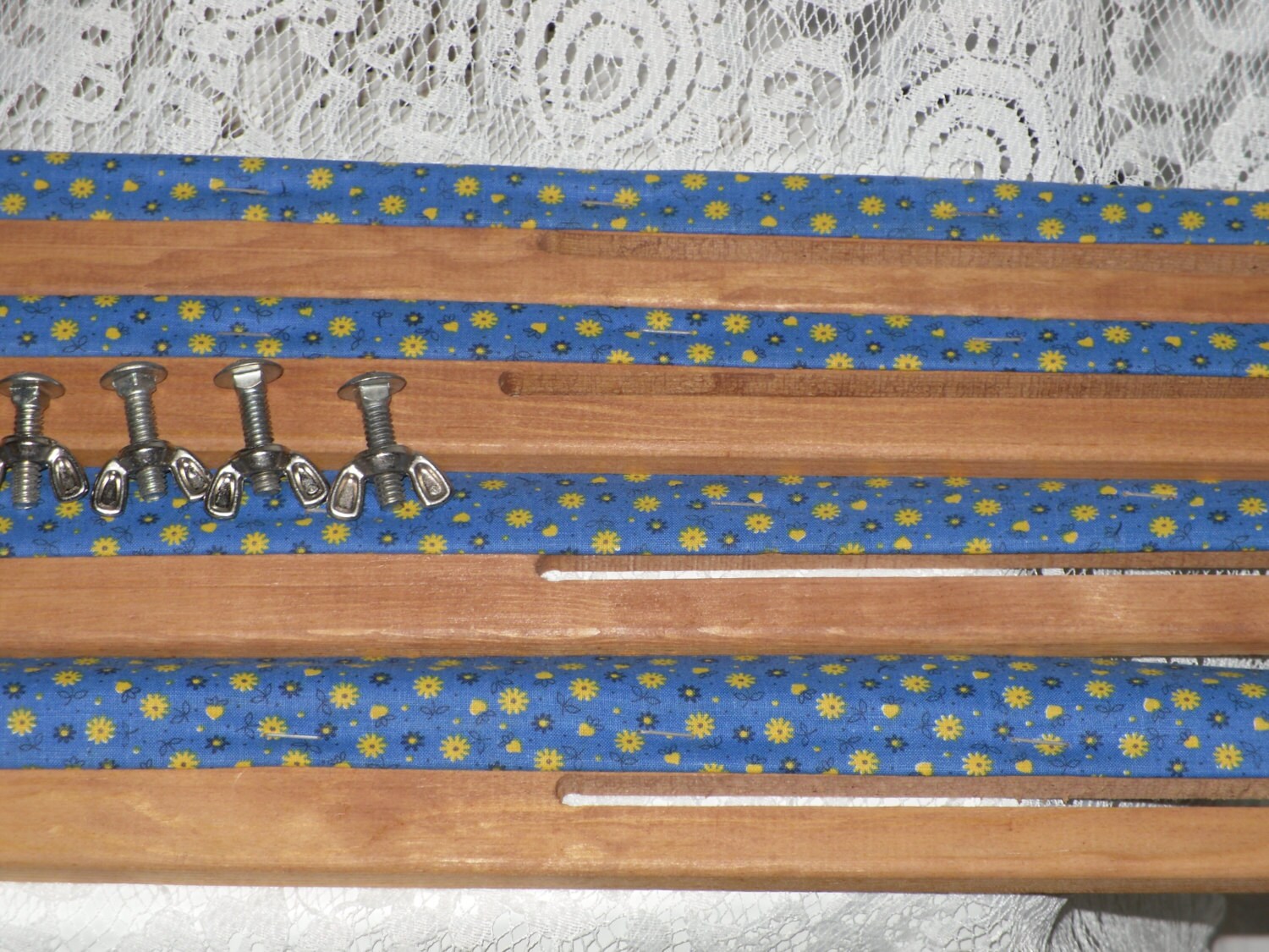 Adjustable Wood Frame for Lap Quilting Needlework