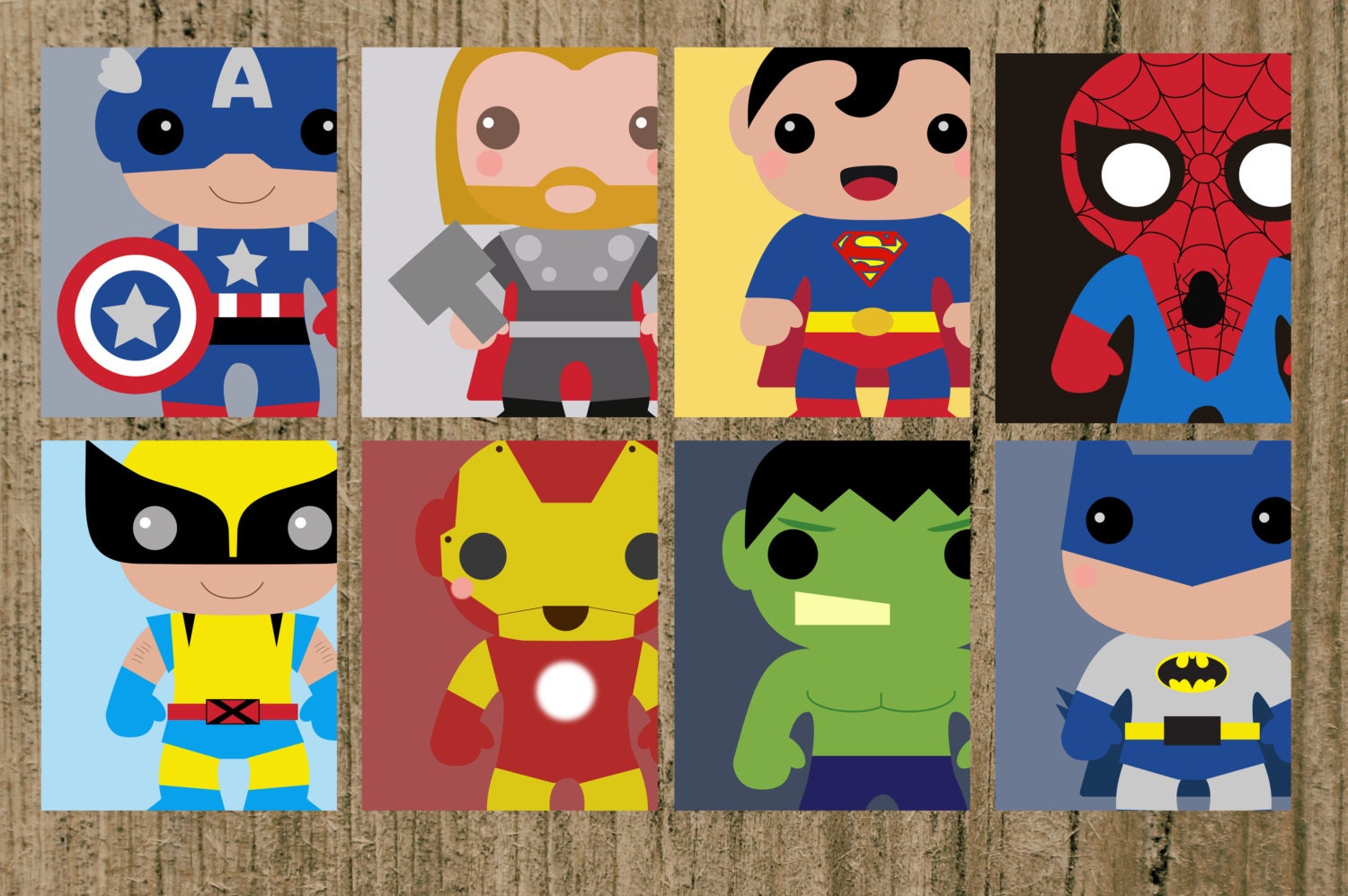 Avengers Superhero Nursery Prints Set of 8 8x10 by MoreThanWords17