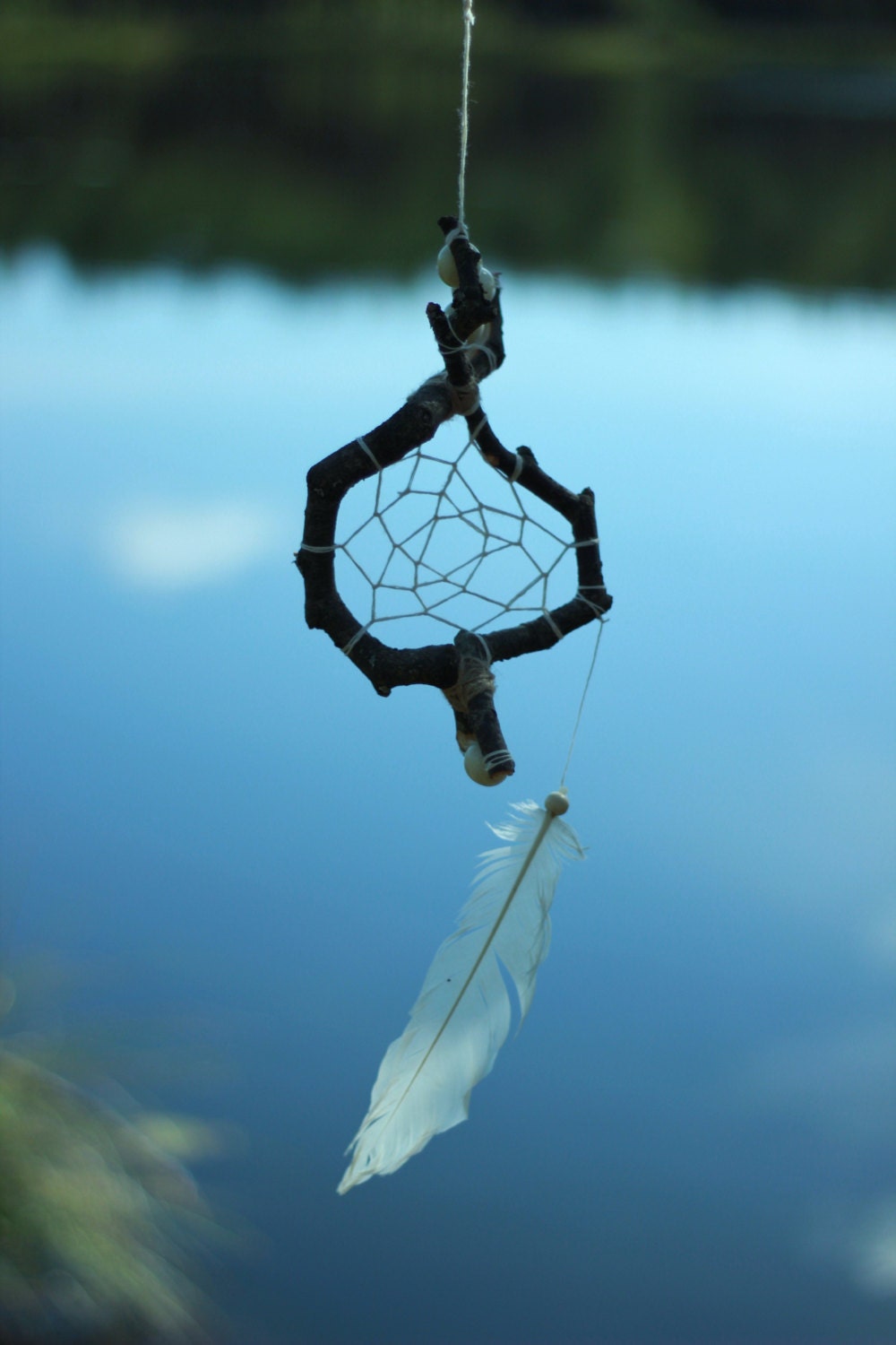 Pagan dream catcher pendant