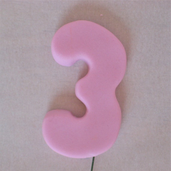 Number Cake Topper DecorationsFondant and by SweetPeasCelebration