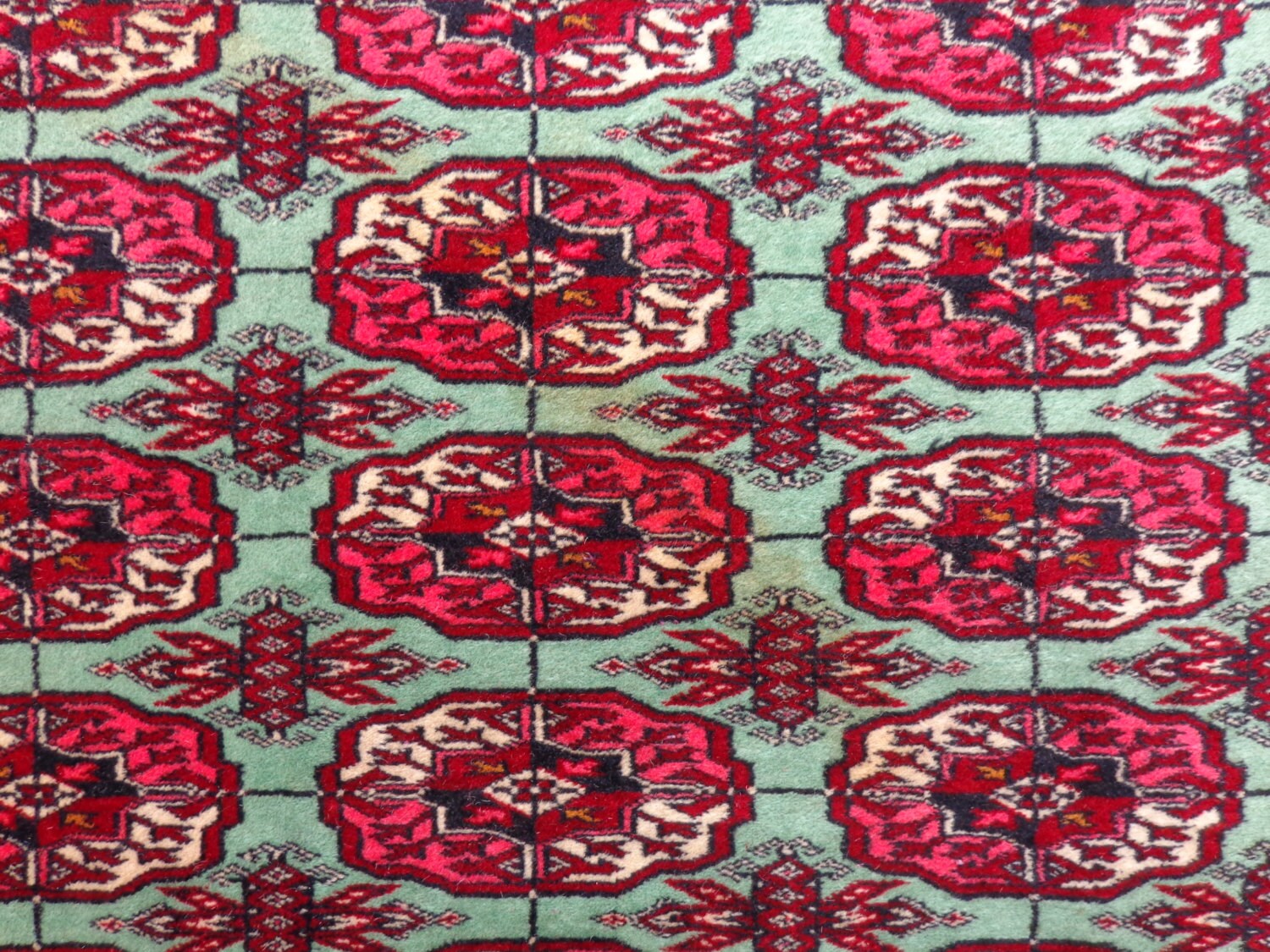 Mint Green BOKHARA RUG Pakistan Oriental Rug 5' 11 x