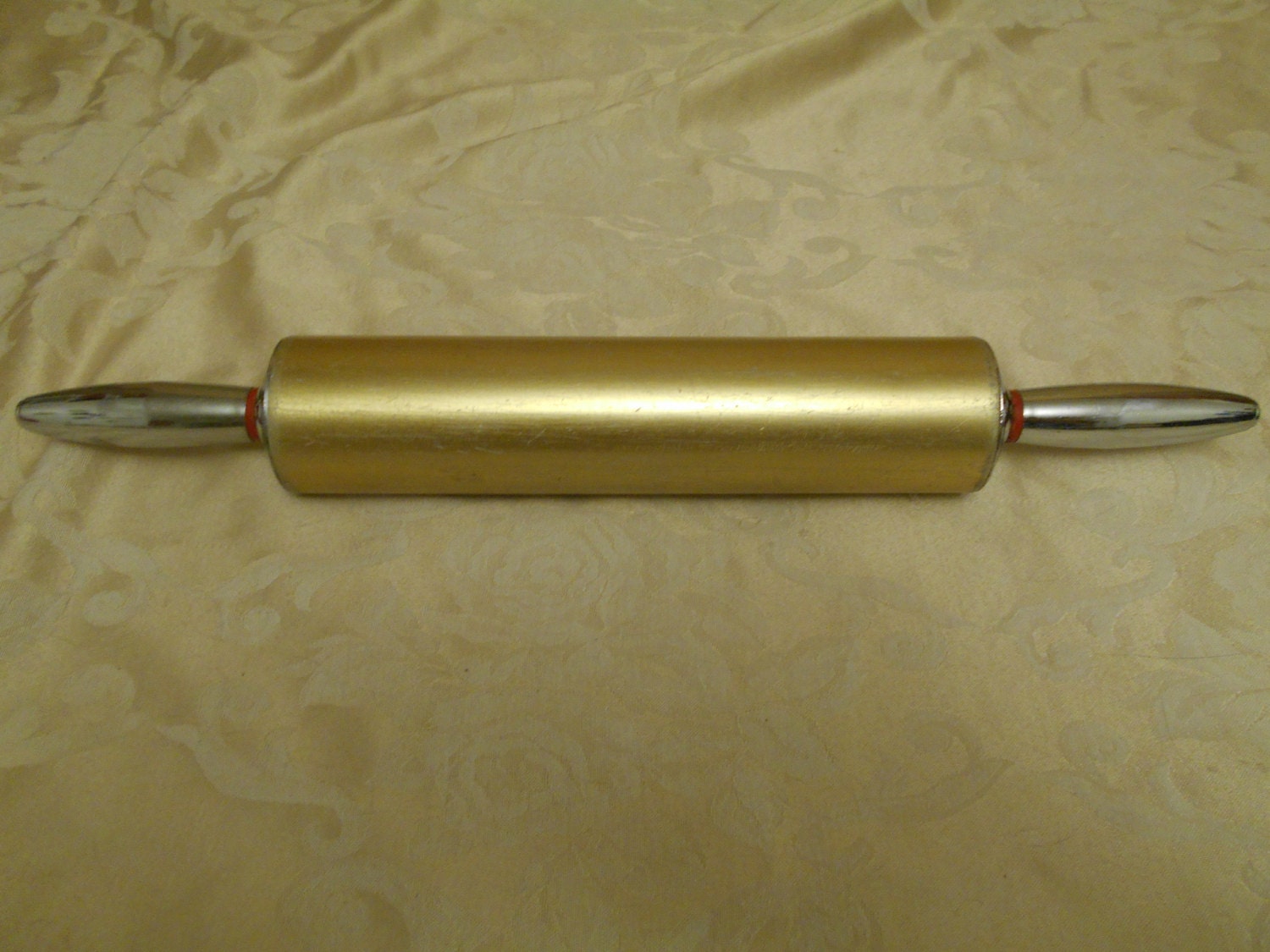 Vintage Rolling PinMetal Art Deco Rolling Pin by SETXTreasures