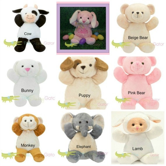 monogrammed stuffed animals