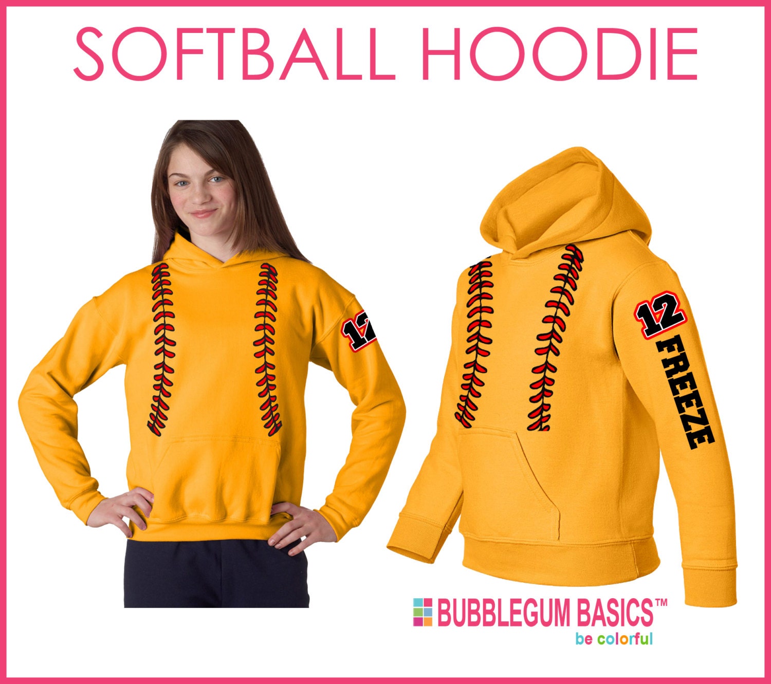 cool softball hoodies