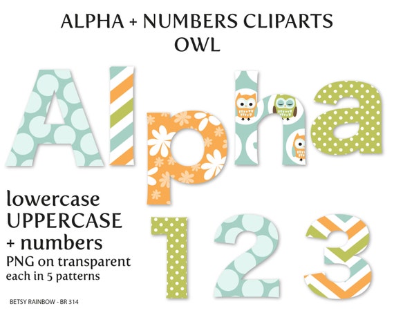 owl alphabet clipart - photo #2