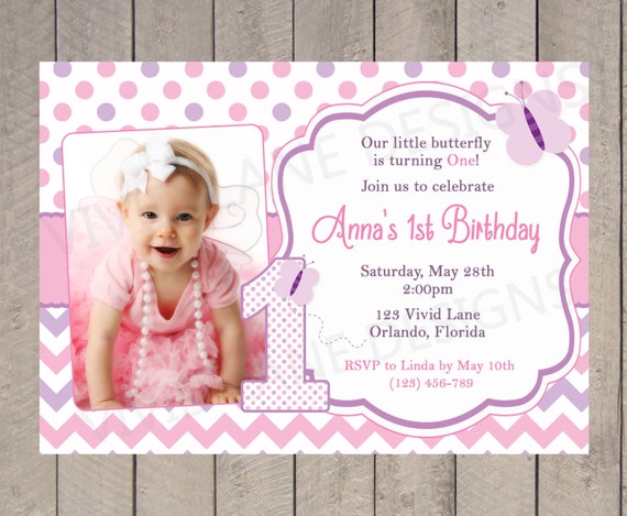 Items similar to Birthday Invitation, Girl Birthday, Purple and Pink ...