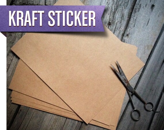 Kraft Paper Labels Natural Kraft Sticker Paper by SmithAndCoxCo