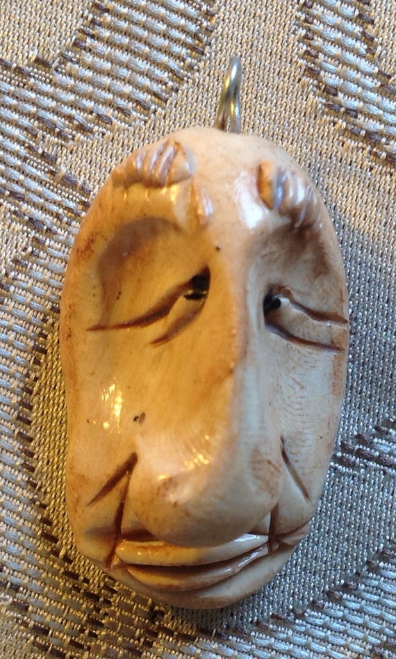 Items similar to Ooak Hand sculpted polymer clay "Making Faces" Focal
