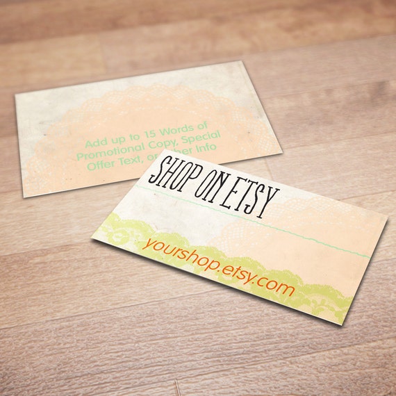 100 Custom Business Cards for Promoting Your Etsy Shop