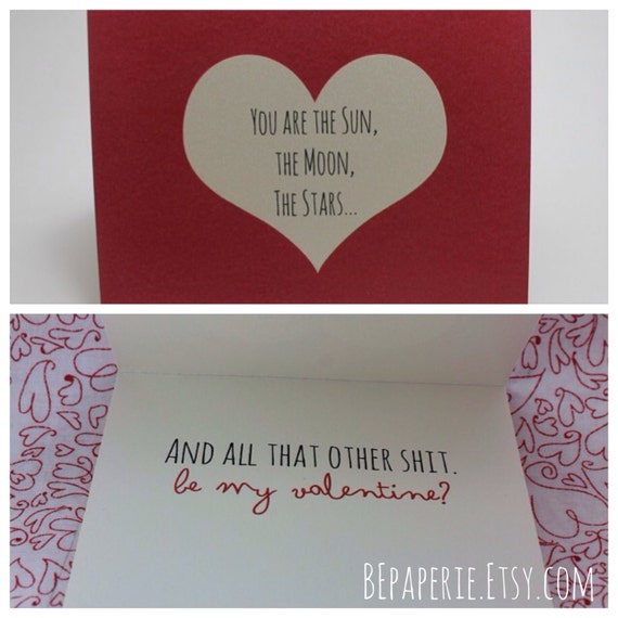 Funny Valentine's Day card / Witty Valentine's Day card / Humor Valentine's Day card / Unique Valentine's Day card