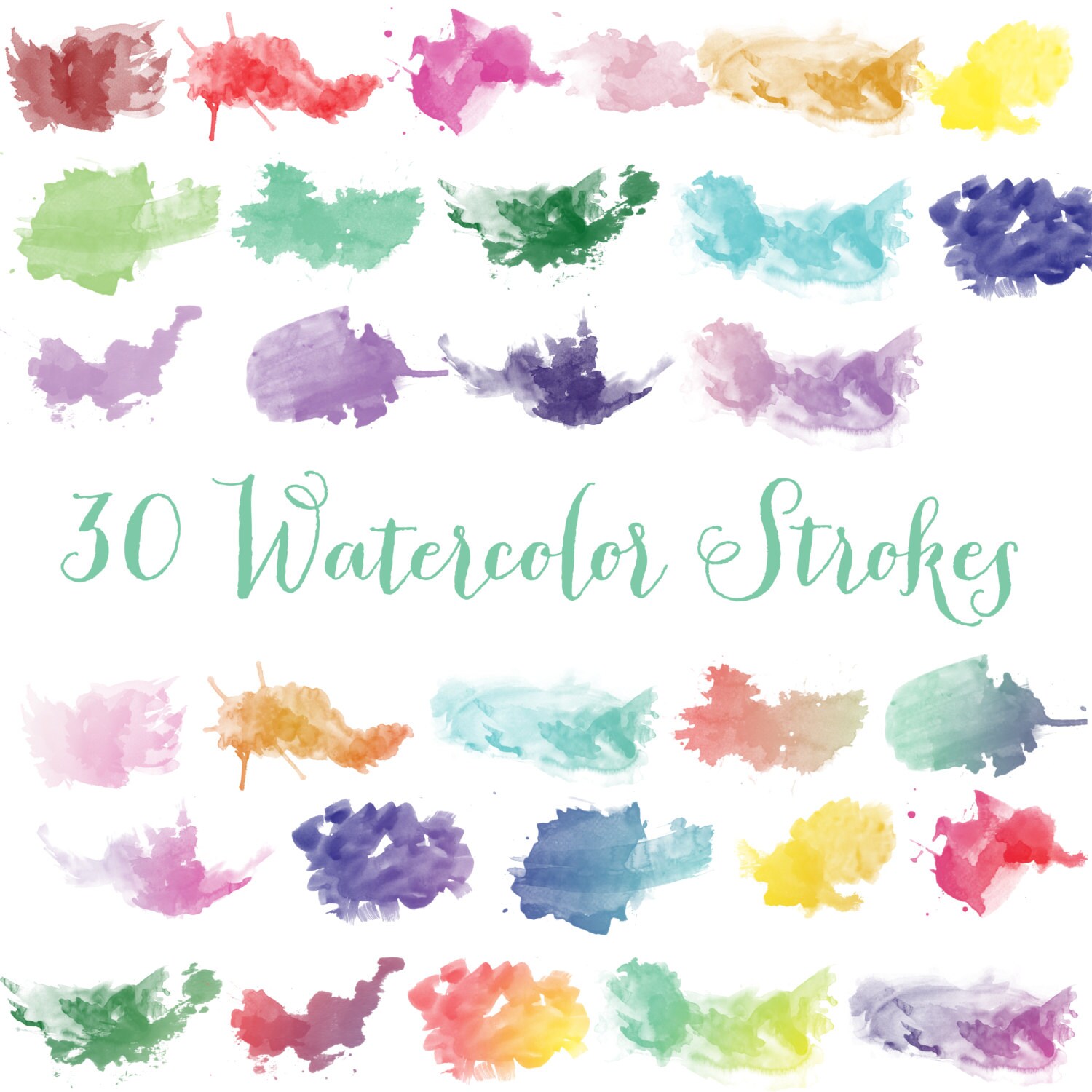 etsy watercolor clipart - photo #47