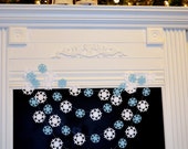 Paper Garland Holiday Decor 10ft Snowflake Garland Christmas Decor Winter Wedding Decor Snowflake Photo Prop Classroom -Any occasion garland Il_170x135