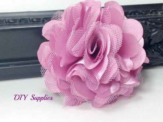 diy tulle flowers mauve satin tulle flower diy wedding flowers fabric diy tulle flowers mauve satin tulle flower diy wedding flowers fabric
