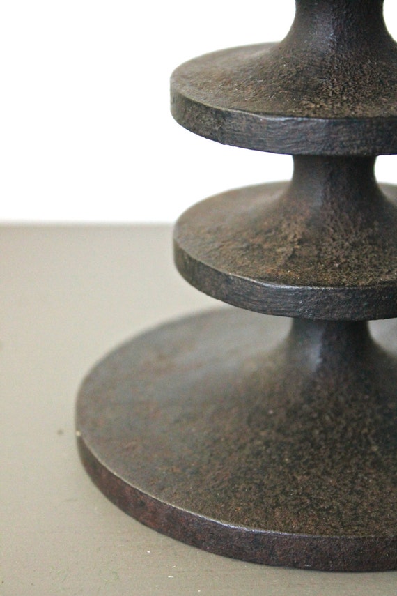 Iconic Hobart Candlesticks Robert Welch Cast Iron Mid