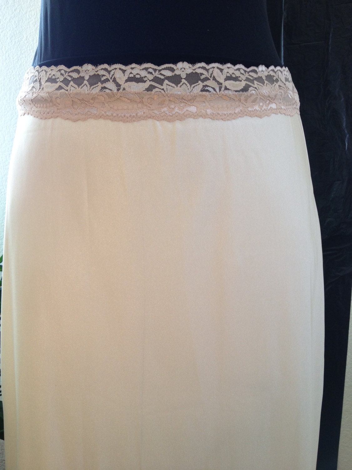 Maxi Length Half Slip made of Nylon Tricot 2 1/4 wide