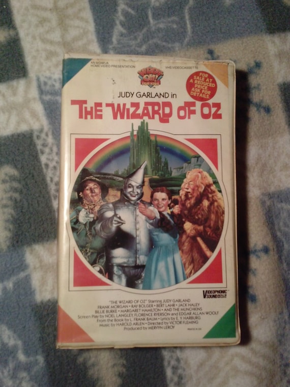 Items similar to The Wizard of Oz VHS 1985 Viddy-Oh Version on Etsy