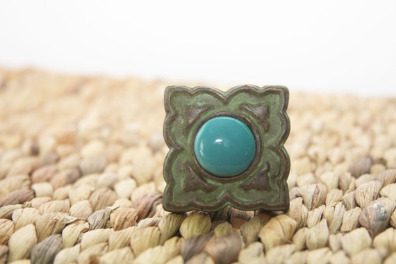 Distressed Jade, Mediterranean, Knob Shabby Cottage Chic, Rustic Knob, Decorative Knob, Drawer Dresser, Pull Kitchen Knob,Cabinet knob