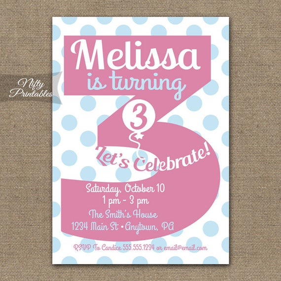 3Rd Birthday Invitations 1