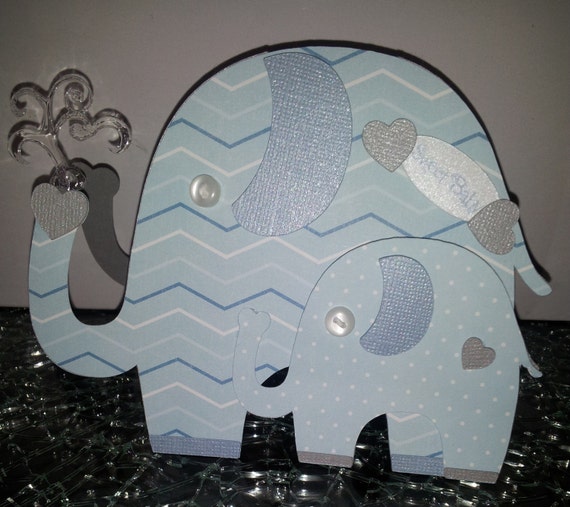 Mommy n Baby Elephant Shaped Baby Shower by CreativeMoments4You