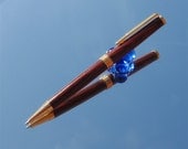 Slimline Twist Ballpoint Pen made with Exotic Cocobolo Wood