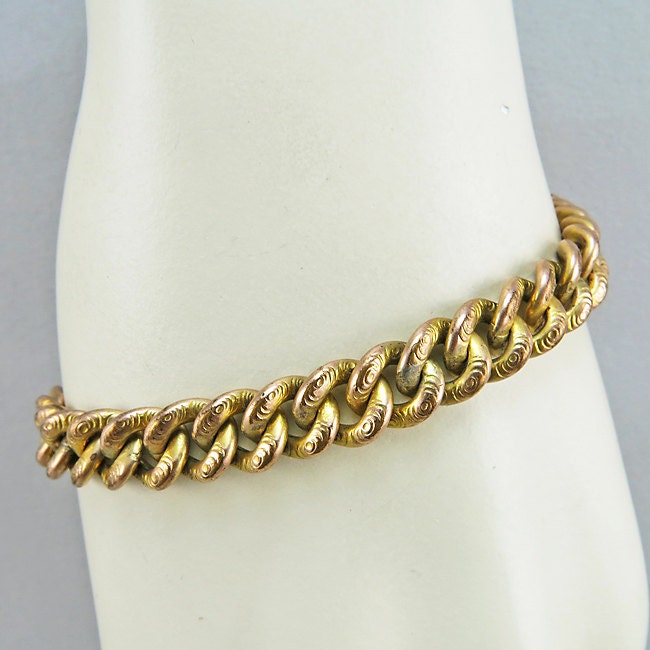 Antique Gold Filled Bracelet Edwardian Antique by RealOldFinds
