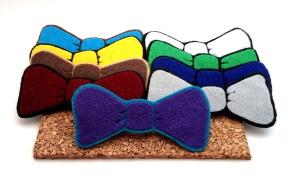 Felt Bow Tie Pin - ALL THE COLORS!!!!