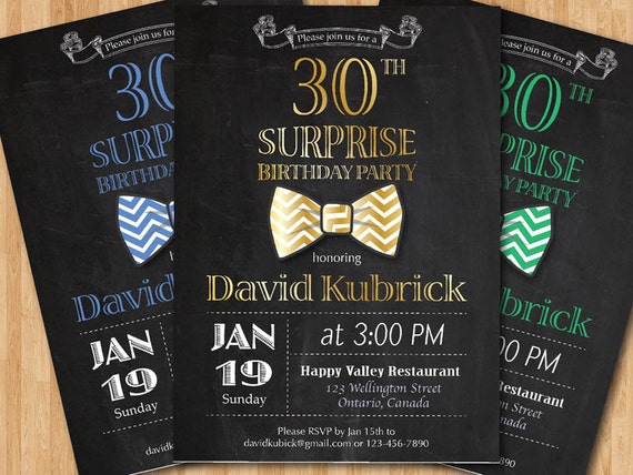 Male 30Th Birthday Invitations 5