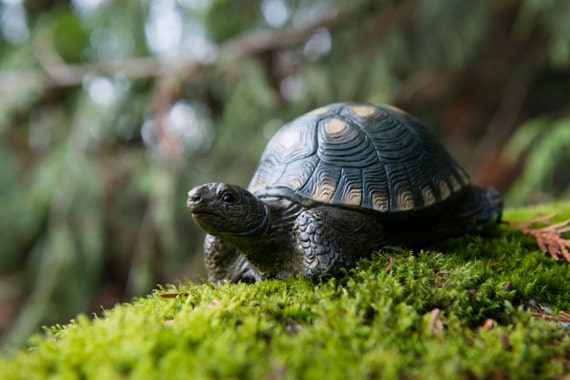 The Turtle Hand Painted Concrete Garden Critter