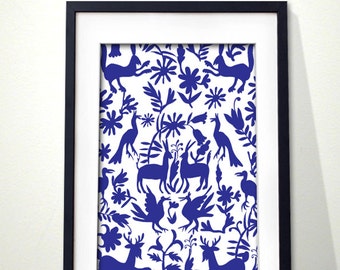 Otomi embroidery inspired digital print.