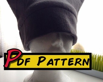 PDF Pattern Maleficent, horned hat, animal hat, cat hat, fleece, comi ...