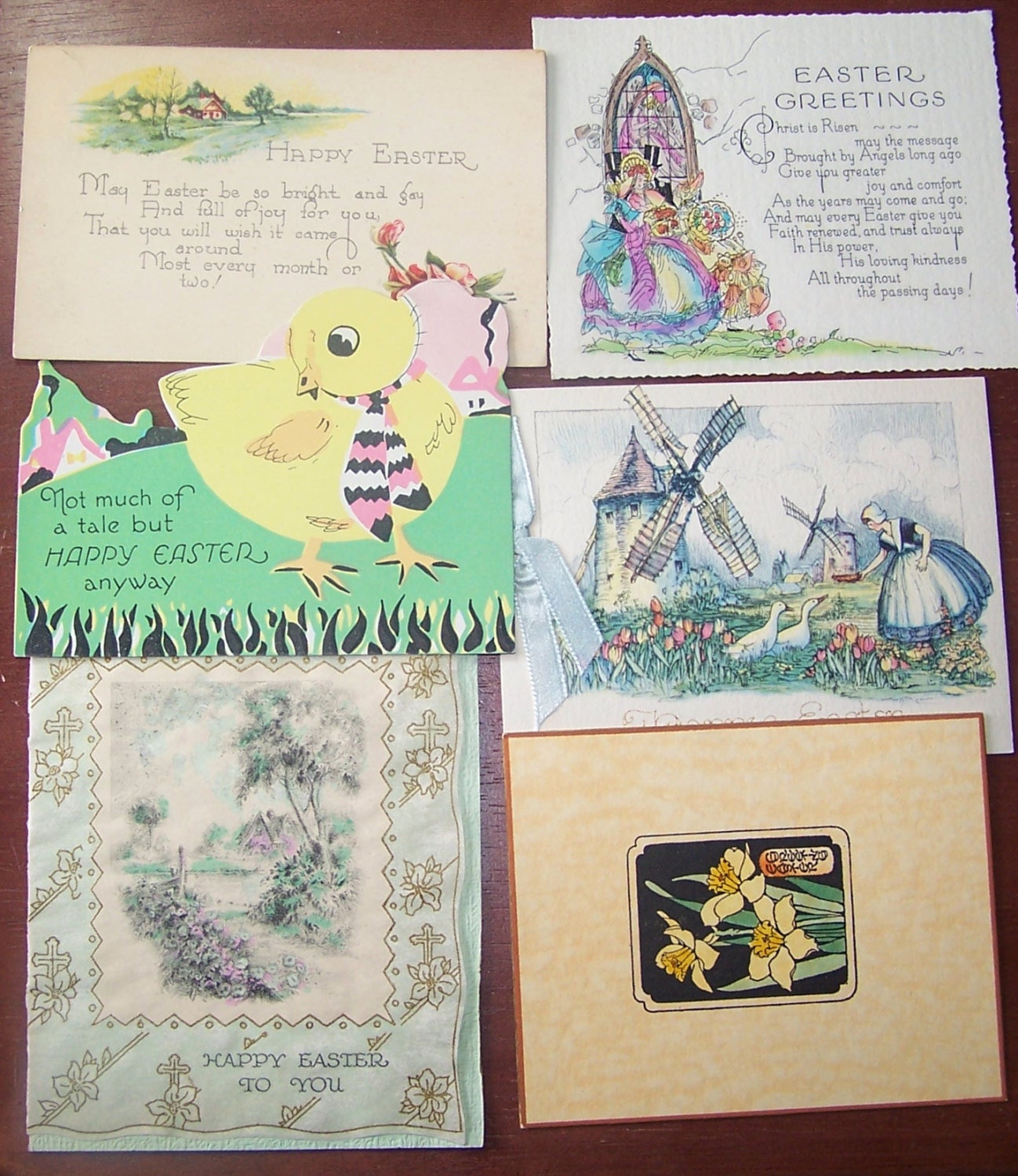 Vintage Art Deco Easter greeting cards postcard by BigGDesigns