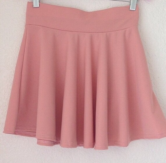 Items similar to Light Pink Skater Skirt on Etsy