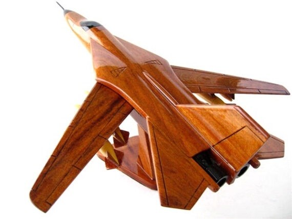 F-111+RC+Model 111 Aardvark Jet Military Aircraft - Handcrafted Wooden Display ...