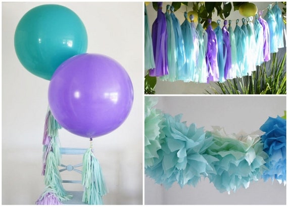 pom garland kit pom giant  pom  balloons  garland tassels kit 2 tassel 10  poms 36' with