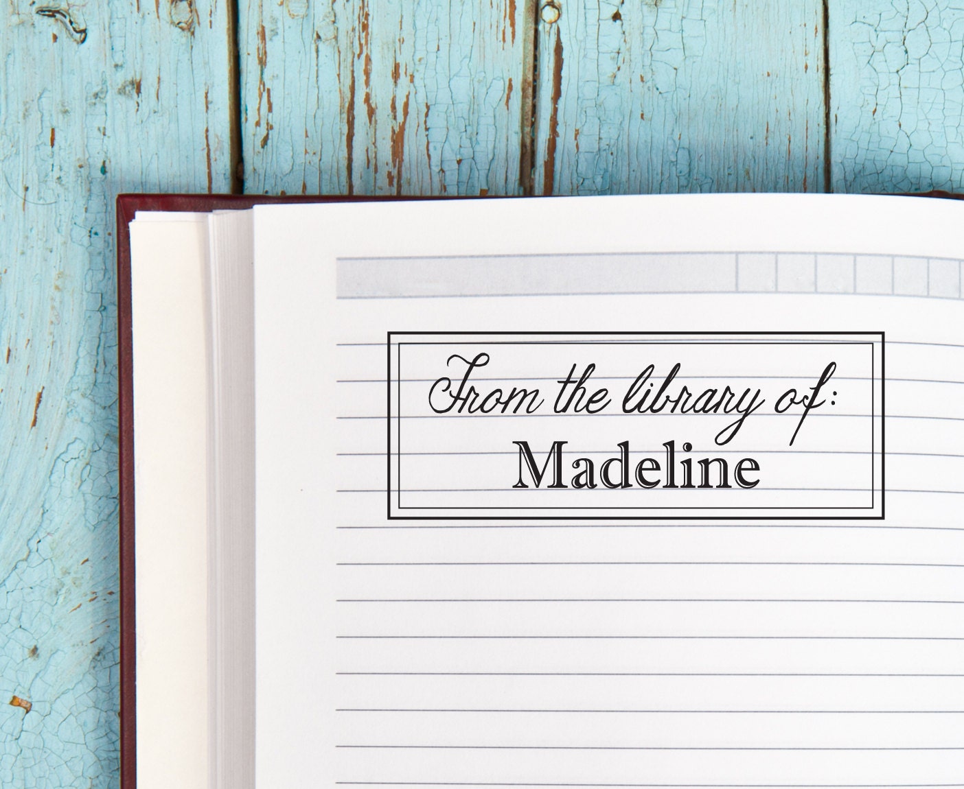 Custom Bookplate Personalized Bookplate Stamp Gift for Her