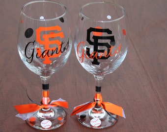 San Francisco Giants, Baseball, Sports Glassware, Go Giants!