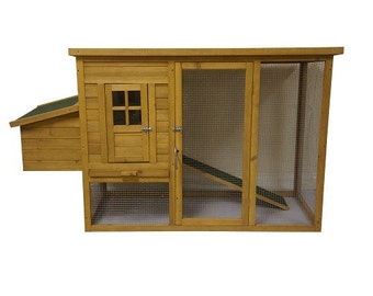 74 FT Large Chicken Coop Hen House Poultry Rabbit Hutch Run Ark Duck 