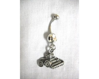 Farm Girl Cast Silver Pewter COMBIN E TRACTOR Farm Kings Charm On ...