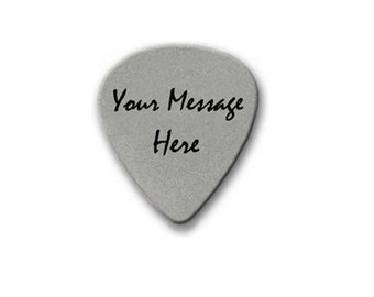 Custom Engraved Personalized Stainless Steel Guitar Pick