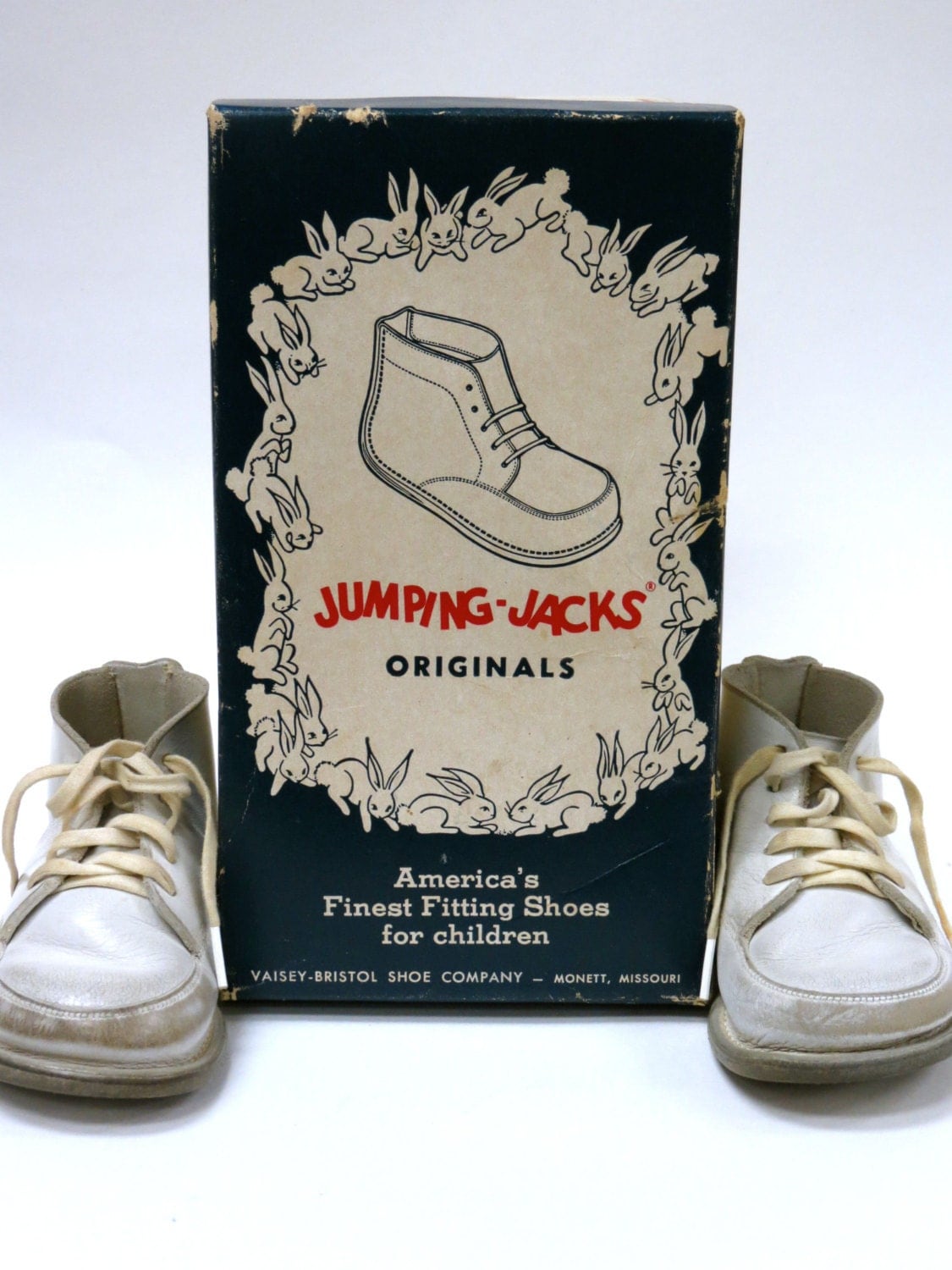 Vintage Jumping Jack Baby Shoes 19471965